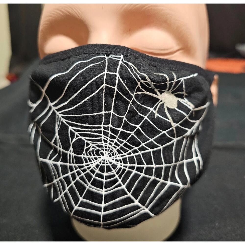 Dolls Kill Spider Print Face Mask NWOT